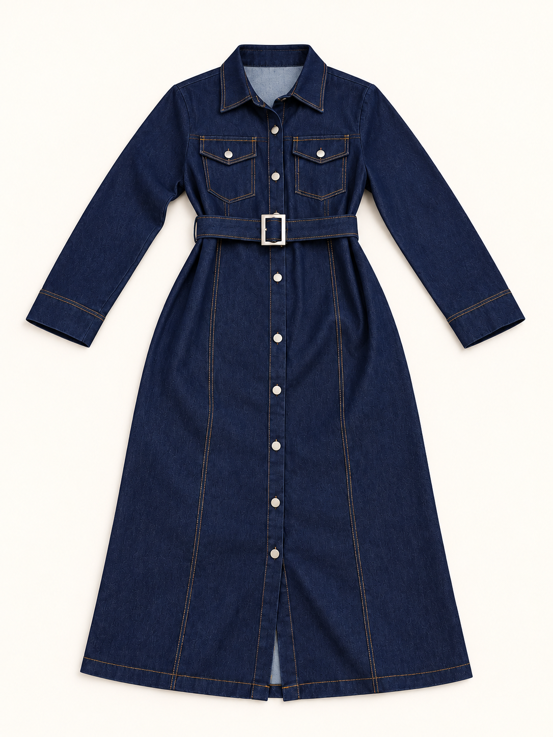 Robe jeans 1 — Bleu jeans — photo studio