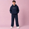 Ensemble garçon à capuche et pantalon droit en molleton