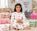 Ensemble enfant en polaire à motifs — Blanc cassé