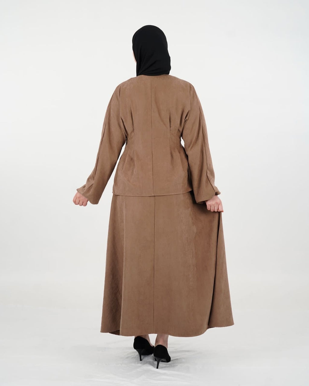 Ensemble femme IGROWIN-7 marron, vue de dos