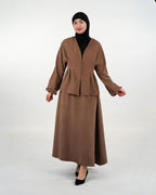 Ensemble femme IGROWIN-7 marron, vue de face