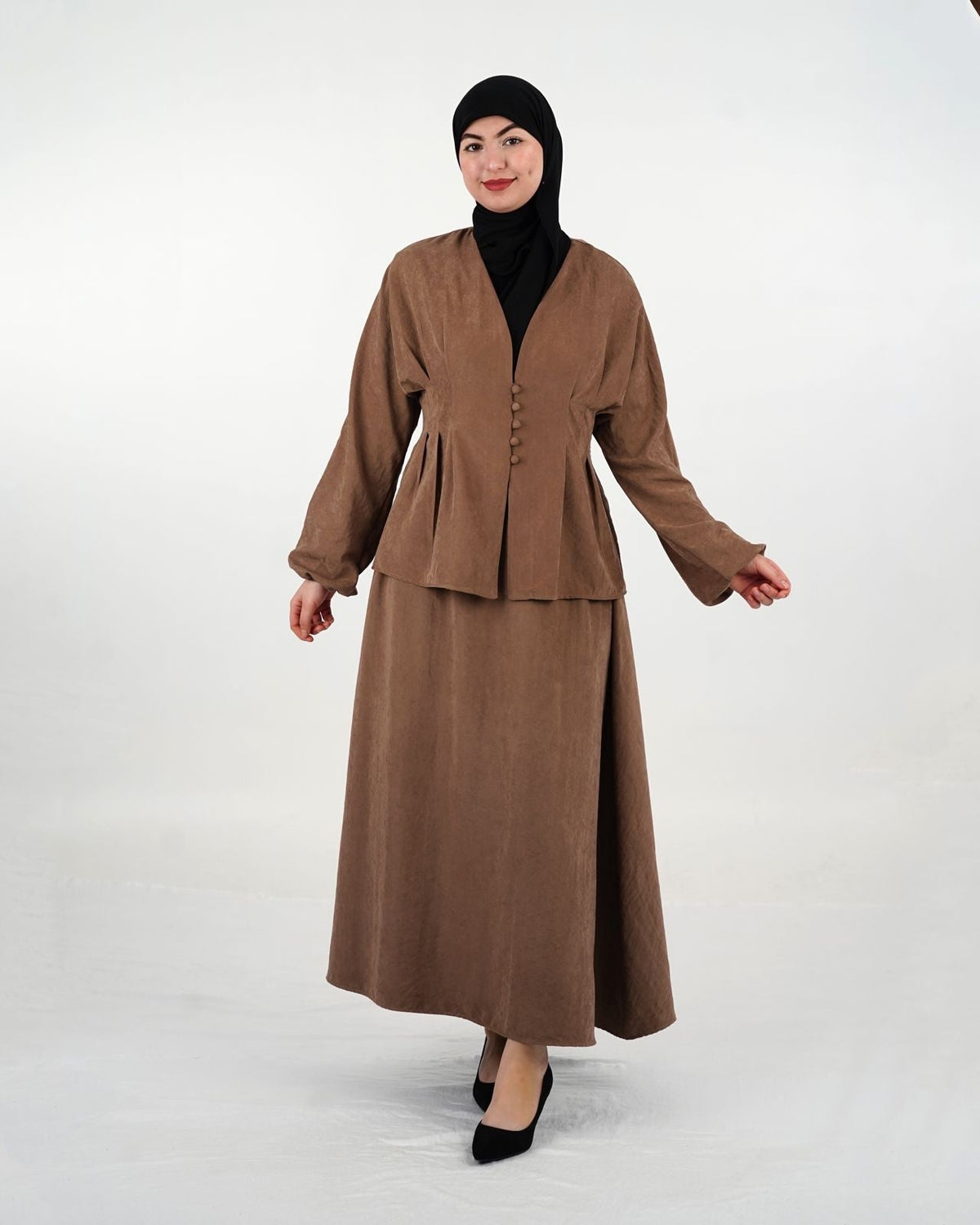 Ensemble femme IGROWIN-7 marron, vue de face