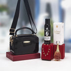 Coffret mini sac rectangulaire et accessoires parfumés — Noir