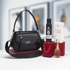 Coffret sac porté épaule et accessoires parfumés — Noir