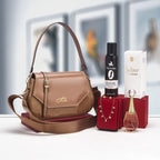 Coffret sac porté épaule et accessoires parfumés — Sable
