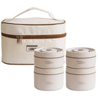 Lunch Box Isotherme Inox 304 Double Compartiment + Sac Thermique | Boîte Repas Étanche Portable Bureau, École & Voyage