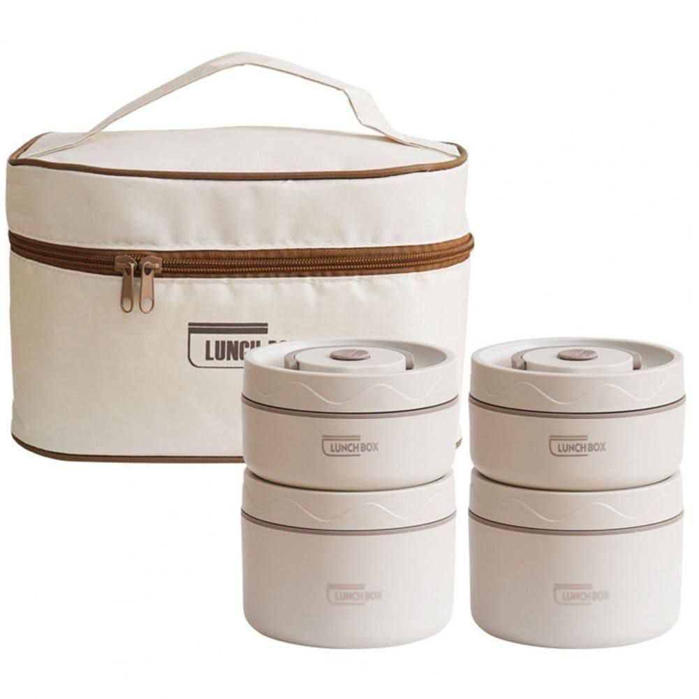 Lunch Box Isotherme Inox 304 Double Compartiment + Sac Thermique | Boîte Repas Étanche Portable Bureau, École & Voyage