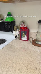 Ensemble 19 Pièces Ustensiles Cuisine + Couteaux – Silicone Antiadhésif, Manche Bois, Support Moderne