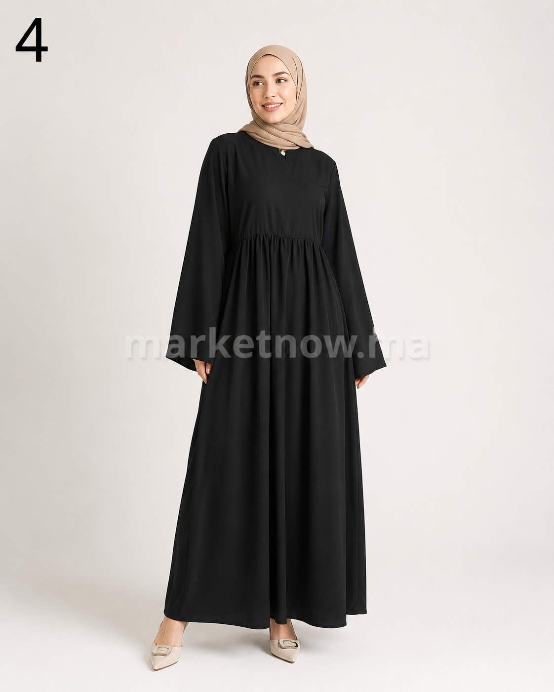 Robe Femme Élégante en Tissu Berrada – Coupe Large & Style Chic | Tailles M à XXL