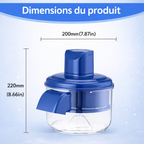 Éplucheur Électrique à Raisins & Tomates Cerises – Acier Inox 304 – Rechargeable 1300 mAh – 50W – 1-touche