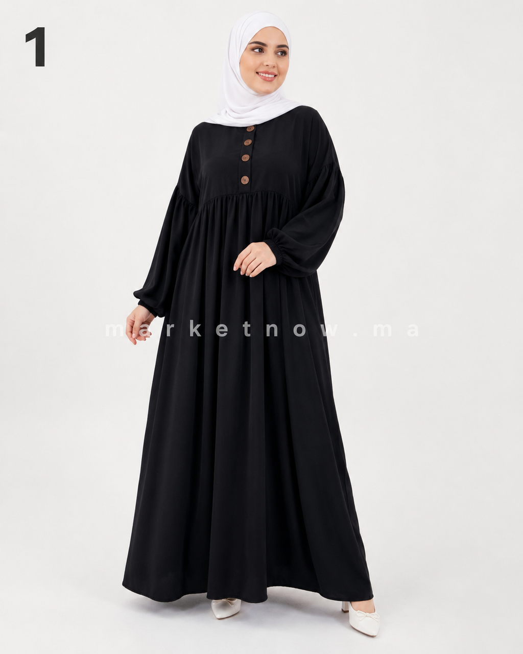 Abaya Sadfa Élégante à Coupe Ample – Plusieurs Couleurs