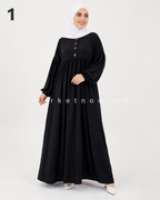 Abaya Sadfa Élégante à Coupe Ample – Plusieurs Couleurs