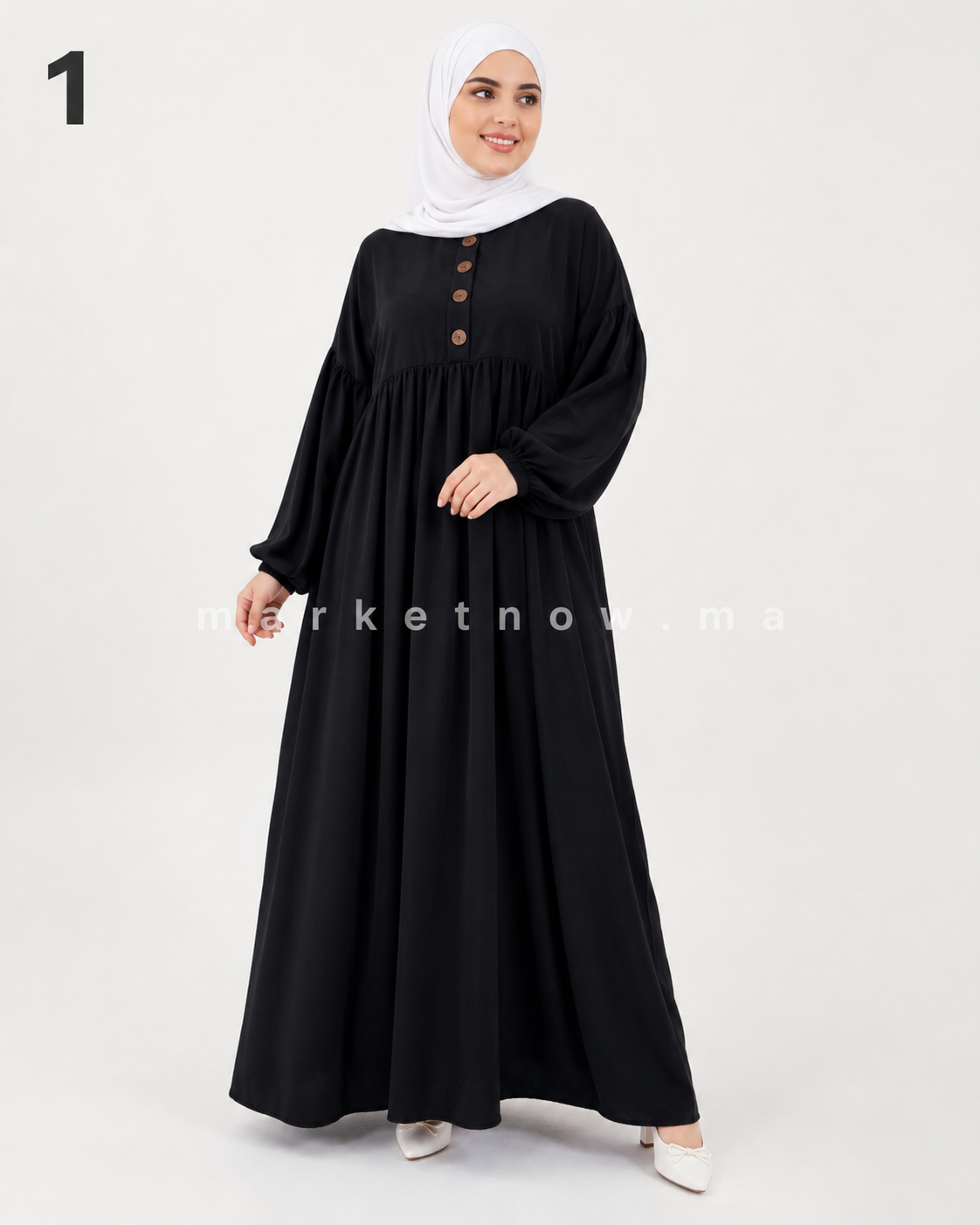 Abaya Sadfa Élégante à Coupe Ample – Plusieurs Couleurs