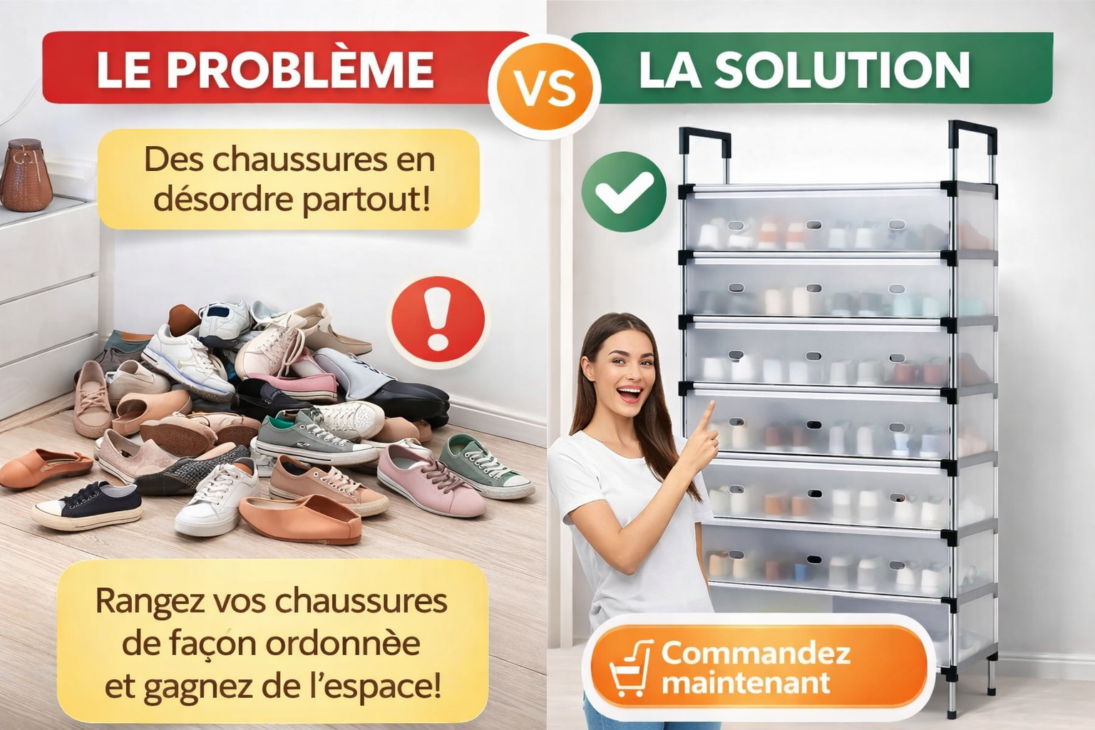 Armoire de rangement pour chaussures