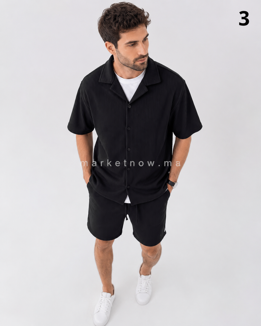 Ensemble Rido Homme – Chemise & Short | Style Été Confort
