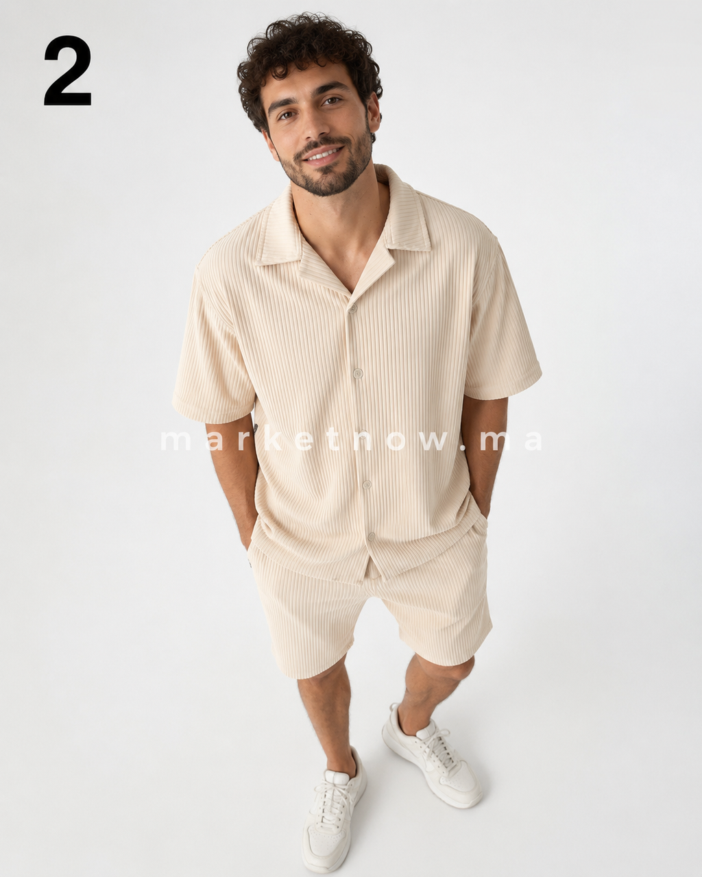 Ensemble Rido Homme – Chemise & Short | Style Été Confort