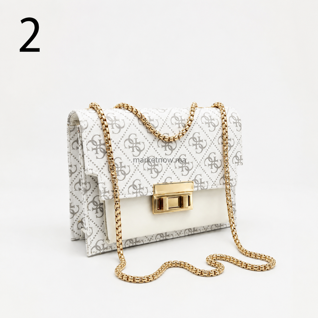 Sac à bandoulière femme élégant avec chaîne dorée – Design moderne