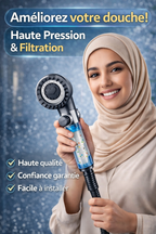 Pommeau de douche haute pression (avec filtration)