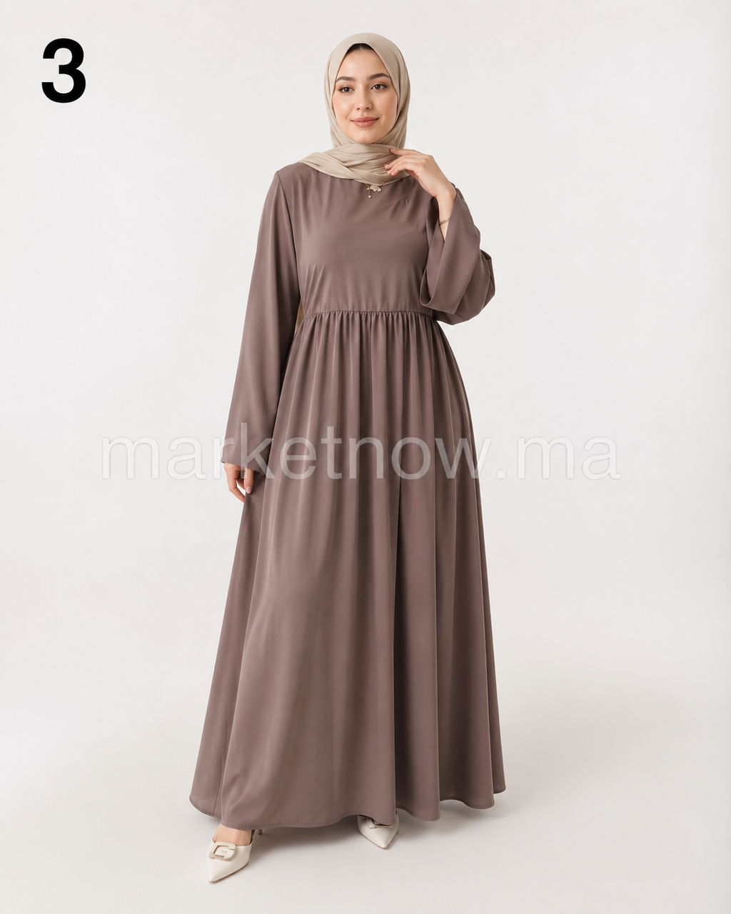 Robe Femme Élégante en Tissu Berrada – Coupe Large & Style Chic | Tailles M à XXL