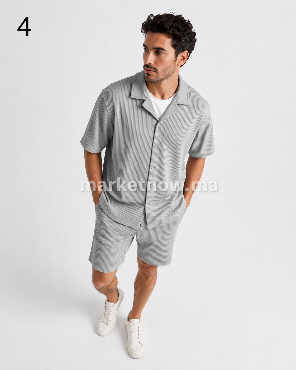 Ensemble Rido Homme – Chemise & Short | Style Été Confort