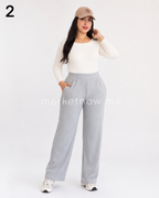 Pantalon Femme Large en Lycra Montoni – Confort & Élégance