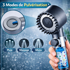 Pommeau de douche haute pression (avec filtration)