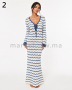 Cache-maillot long en crochet – Robe de plage élégante | Tailles S à XL