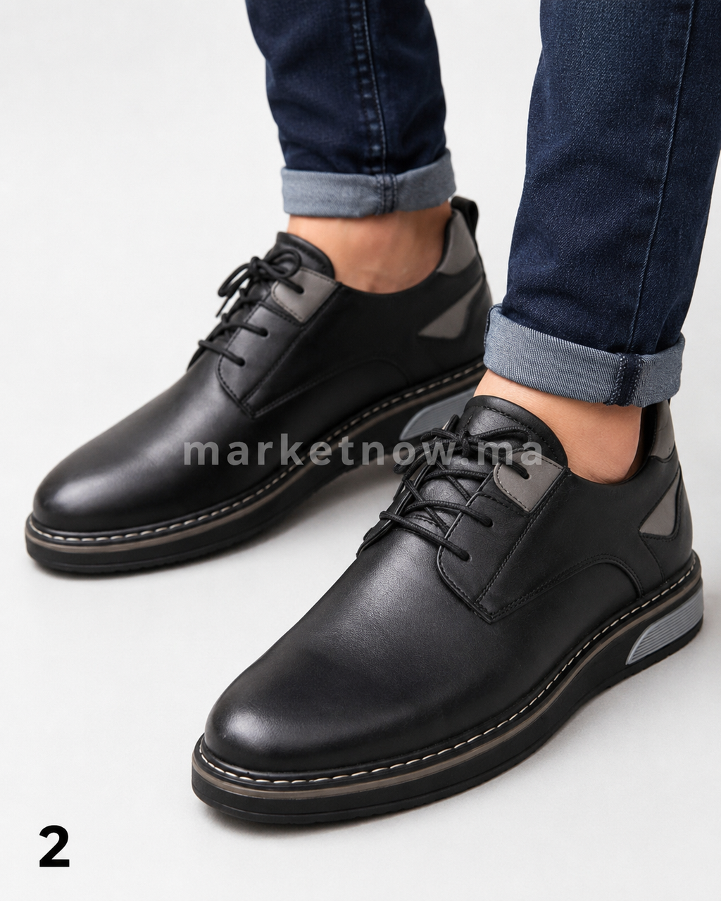 Chaussures Homme en Cuir Naturel – Élégantes, Confortables et Résistantes