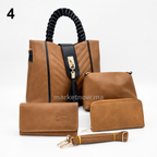 Ensemble Sac à Main Femme 4 Pièces – Design Moderne et Coloris Variés