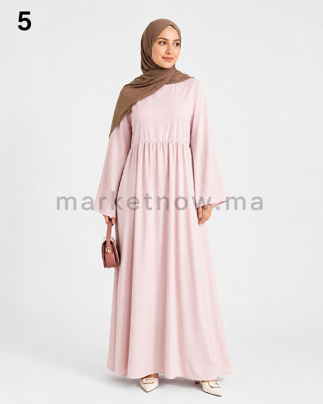 Robe Femme Élégante en Tissu Berrada – Coupe Large & Style Chic | Tailles M à XXL