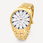Montre Homme Élégante à Quartz avec Bracelet Métallique – Style Chic et Sportif