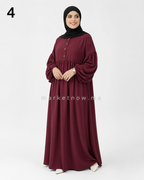 Abaya Sadfa Élégante à Coupe Ample – Plusieurs Couleurs
