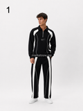 Ensemble Survêtement Homme Bicolore – Haut Zippé & Pantalon