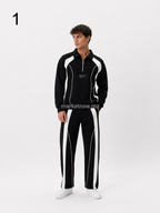 Ensemble Survêtement Homme Bicolore – Haut Zippé & Pantalon