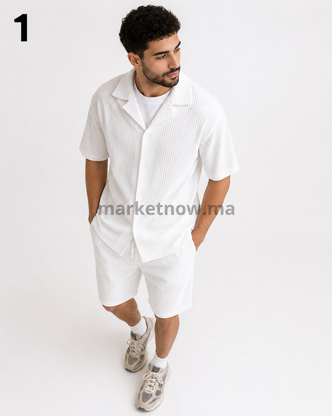 Ensemble Rido Homme – Chemise & Short | Style Été Confort