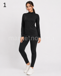 Burkini 2 pièces style survêtement noir