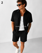Ensemble Homme Rido – Chemise & Short avec Poches