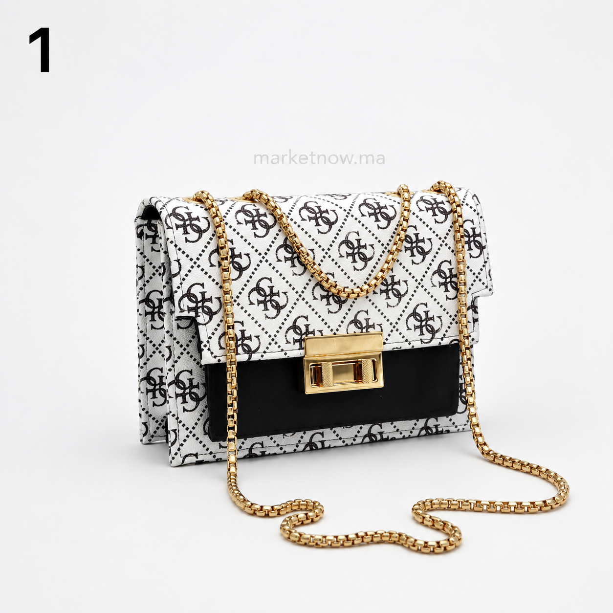 Sac à bandoulière femme élégant avec chaîne dorée – Design moderne