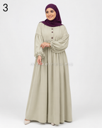 Abaya Sadfa Élégante à Coupe Ample – Plusieurs Couleurs