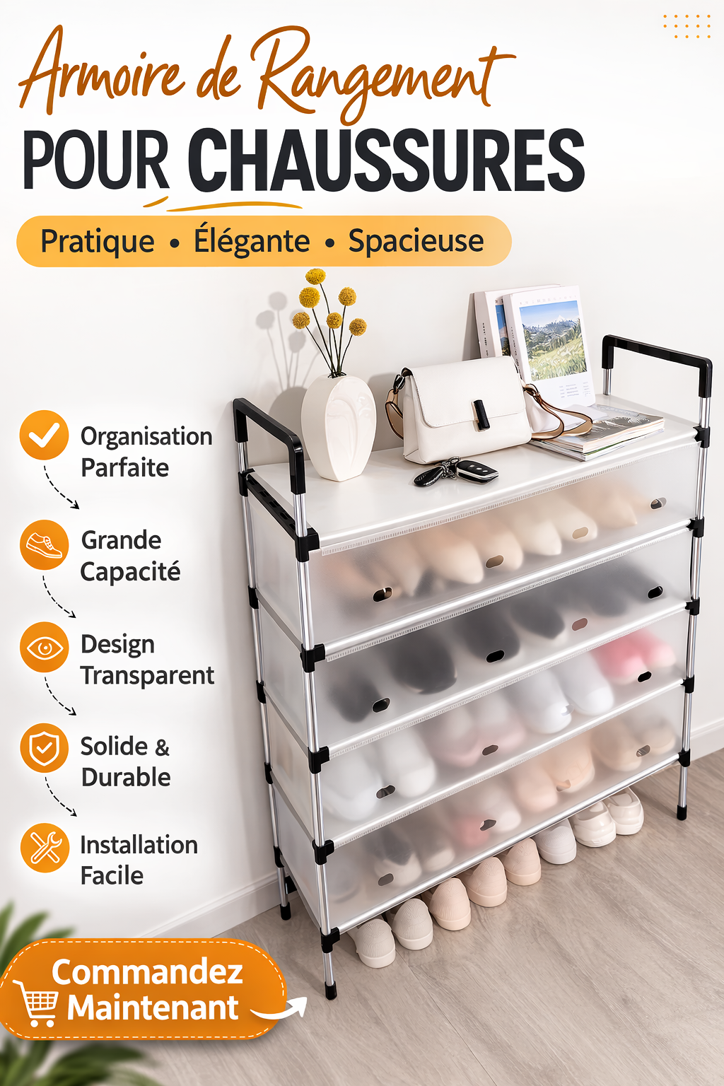 Armoire de rangement pour chaussures