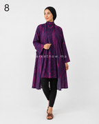 Burkini Croco 4 Pièces avec Kimono Mousseline