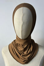 Sous-hijab couvrant marron